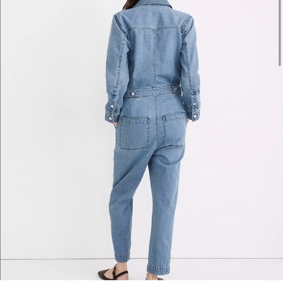 Madewell Denim Jumpsuit Jean Coveralls Long Sleeve - Picture 3 of 9